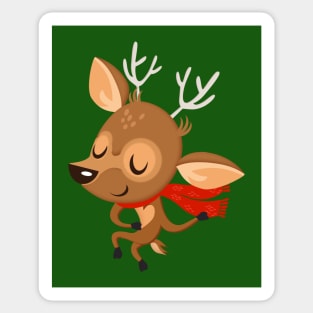 Dancing deer Sticker